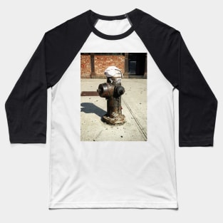 Hot Hydrant, Bowery, Manhattan, NYC Baseball T-Shirt